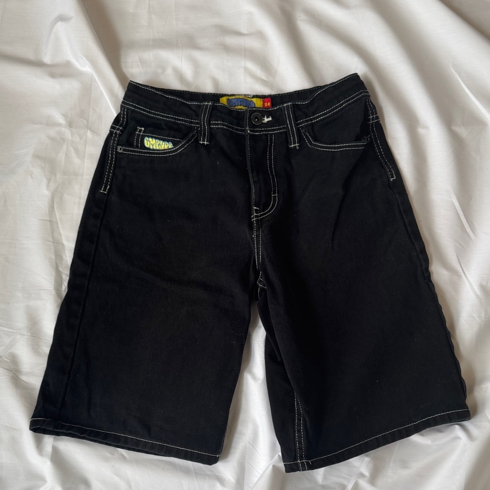 Empyre Black Kids' Shorts with white Accent